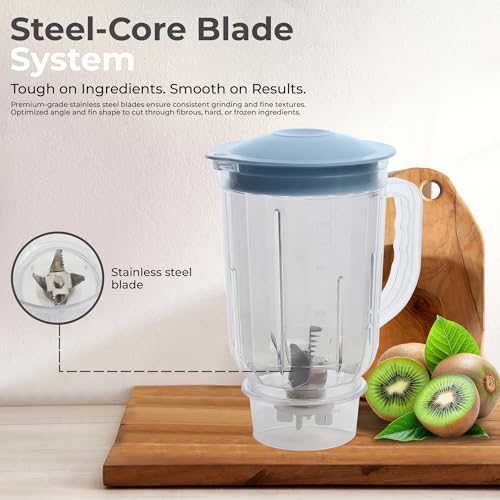 Image of Cello Mixer Grinder Juicer Jar, 1 Litre, Transparent Unbreakable Polycarbonate Jar for Mixer Grinder | Strong & Durable