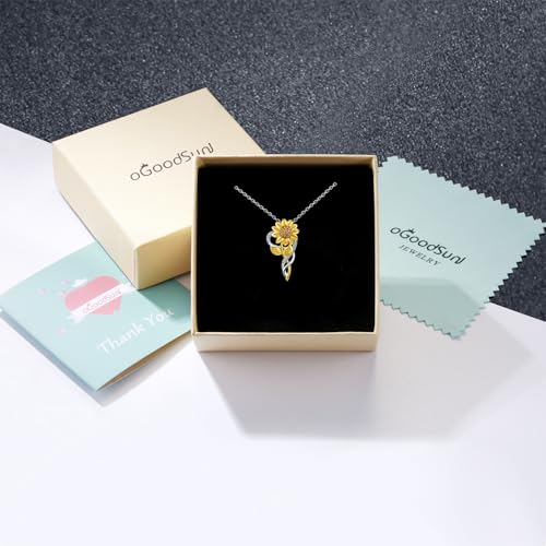 Sunflower Necklace Anklet Bracelet Earrings Ring - Sterling Silver Sunflower Jewelry Set Pendant Gifts for Women You Are My Sunshine2