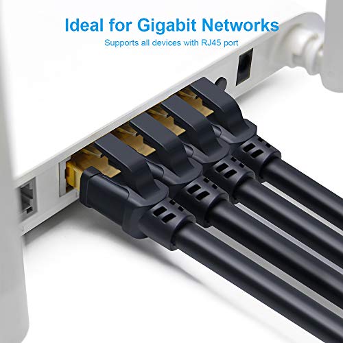 CAT 8 Ethernet Cable 6ft, DDMALL High Speed 40Gbps 2000MHz Indoor & Outdoor Network Internet LAN SFTP CAT8 Patch Cord with Gold Plated RJ45 Connector for Gaming, Router, Modem, Xbox, Hub, PCs