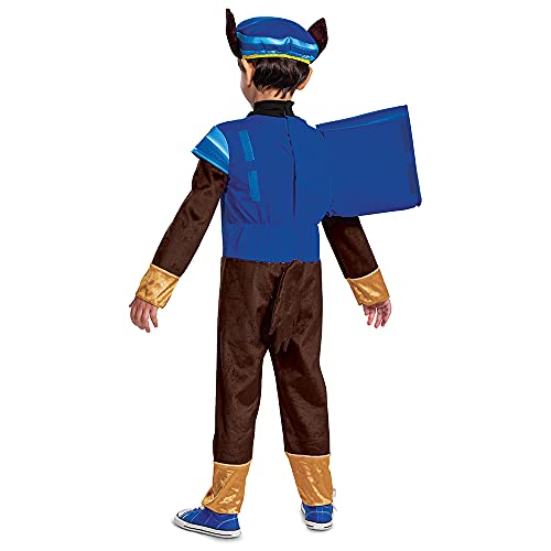 Chase Costume For Boys, Deluxe Paw Patrol Movie Character Outfit With Badge, Toddler Size Medium (3T-4T) #TOP2