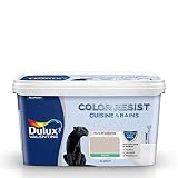 Dulux Valentine Peinture Color Resist Cuisine & Bains - Murs, Plafonds, Boiseries - Satin Grain de Sable 2L