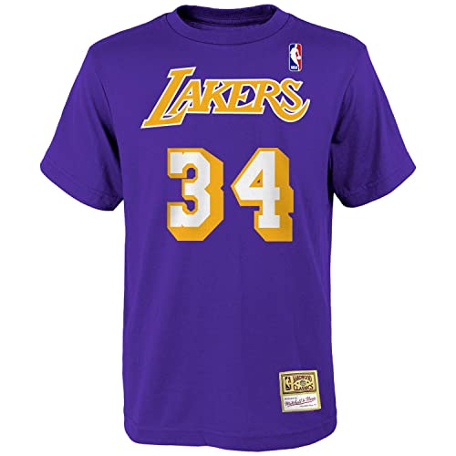 Mitchell & Ness NBA HWC Name & Number tee - Los Angeles Lakers - Shaquille O´Neal