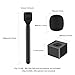 Stand Mic Holder Flag for DJI Mic 1/2 /3 Mic Mini/Rode Wireless GO II/Micro/Insta360 Air Handle Wireless Interview Lavalier Microphone Adapter Handheld Mount for Hollyland Lark M1 /C1/150/2 Pack