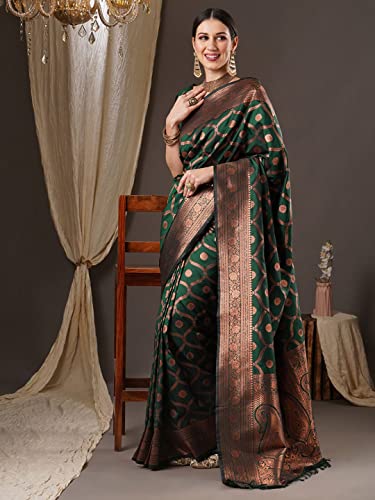 Image of Avantika Fashion Women's Kanjivaram Soft Silk Saree With Blouse Piece