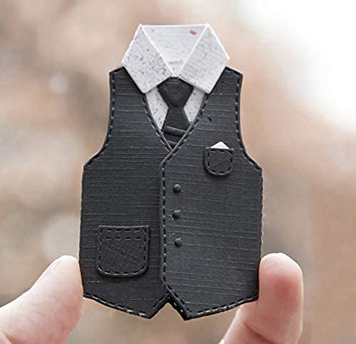 YunTrip Stanzschablonen für Herrenkleidung aus Metall, für Bastelarbeiten, Scrapbooking, Fotoalbum, dekoratives Papier, Kartenherstellung Cover