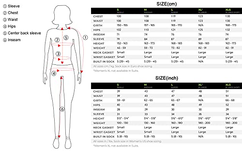 Kayak Drysuit For Women In Cold Water,Waterproof,Front Zip,Blue (Blue, S) #TOP3