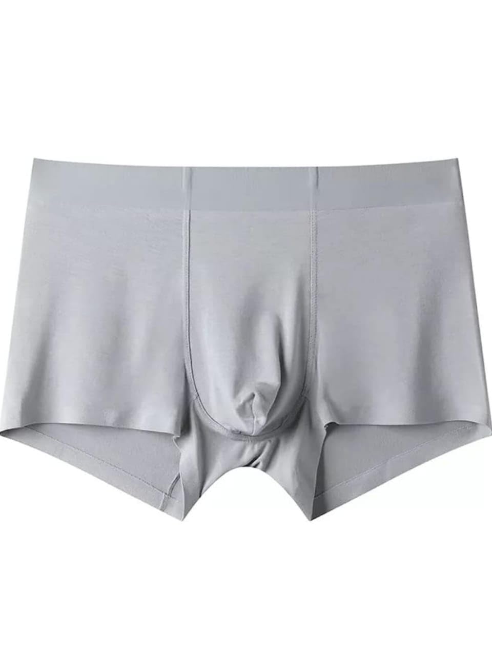ZUMIZO Men’s ice Silk Underwear Seamless Underwear, Summer ice-Feel Breathable Boxer Shorts Multicolor (Pack of 4)