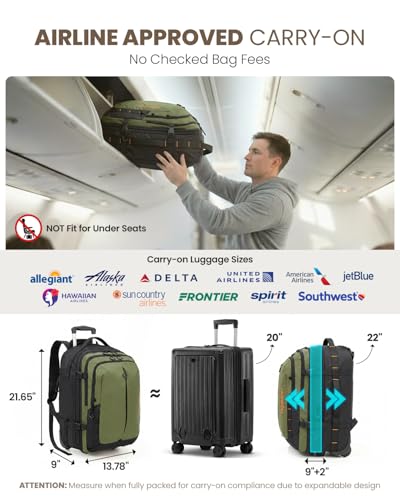 Fanwoli Rolling Vacuum Backpack