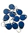 125khz key fob access rfid tag em4100 (pack of 10) (Blue)