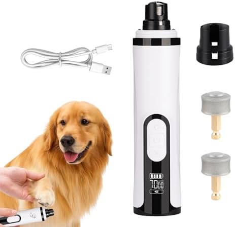 Pro Krallenschleifer für Hunde - Mit 2 Schleifköpfen, Pfotentrimm...