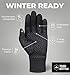 Tough Outdoors Winter Gloves - One-Touch Womens & Mens Winter Touchscreen Gloves - 4-Way Stretch Fit & Cold Weather Gear
