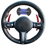 Leather Steering Wheel Wrap Car Steering Case Stitch Steering Wheel Cover Fit for BMW 228i 230i 320i 328i 330i 335i 340i 428i 430i 435i 440i 525i 535i 550i 640i 650i