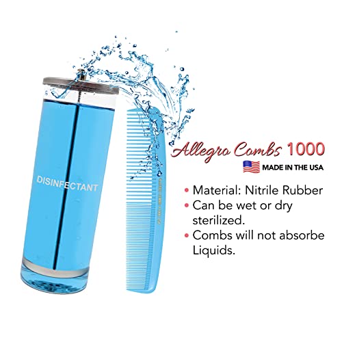 Peine Allegro Combs 1000 X-Large Light Blue 2 Piezas miniatura 4