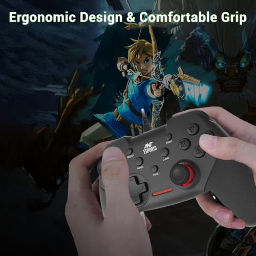 Image of Ant Esports GP100 Controller Joysticks for PC (Windows 7 /8 /8.1 /10) / PS3 / Andriod /Steam Gaming Wired Gamepad