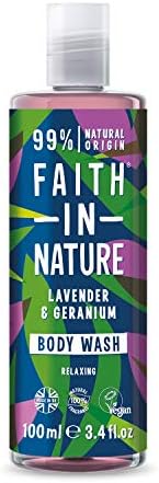 Faith In Nature Natural Lavender and Geranium Body Wash, Nourishing, Vegan and Cruelty Free, No SLS or Parabens, 5 L Refill Pack
