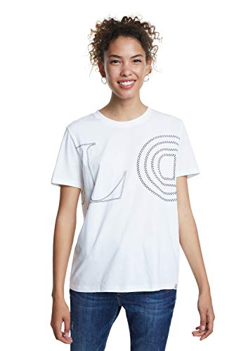 Blouse Desigual Paris aux motifs artistiques et finitions de qualite