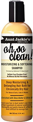 Aunt Jackie's Oh So Clean Moisturizing and Softening Shampoo, 12 oz (Pack of 12)