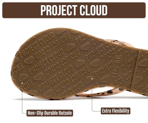 Image of Project Cloud Kids Sandals For Girls Footwear with Memory Foam Insole Kids Flip Flops - Lightweight & Slip Resistant Girls Sandals Summer Beach Essentials 2026 (Little Foundations)
