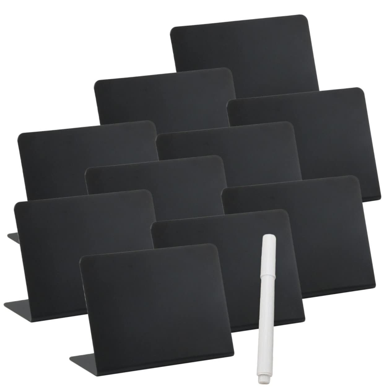 3sätze Mini Kreidetafel Teiliges Förmiges Abwischbares Memoboard Mit Stift Für Hochzeiten Partys Namensschilder Und Preisetiketten Wiederverwendbar Und Stabil