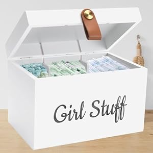 Wooden Girl Stuff Tampon Holder Box...