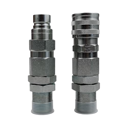 Image of Hydraulic Quick-Connect Coupler Compatible with John Deere 332 326D 280 332D 325 333D 270 328 328D 260 Replacement for AT312877 KV13884