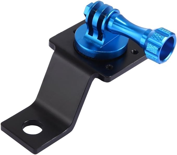 Image of SJCAM MB-1 Motorcycle Adapter Mount | Fixed Metal Bike Holder Mount for GoPro Hero New 2018 12 /11 /6 /5 /4 Session Black 3+ /3 /2 /DJI Sports Action Camera | Black /Blue