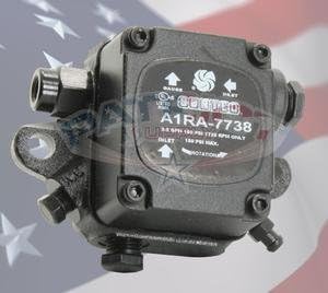 Suntec A1RA7738 - SINGLE STAGE OIL PUMP RH-RH 1725 RPM 2.5 GPH_AB