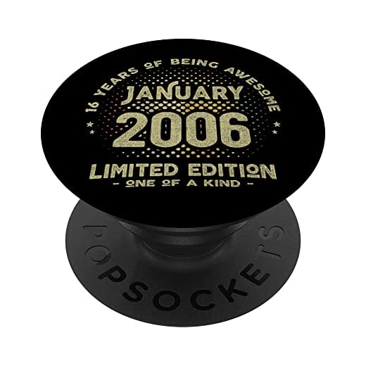 Regalo 16 años Cumpleaños Chico Chica - Enero 2006 PopSockets PopGrip Intercambiable