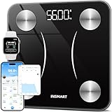【体重計】INSMART 体脂肪計・体組成計 16項目測定可能 体重計 スマホ連動 ヘルスメーター 人気 体重計 Bluetooth対応 260H(日本語対応APP＆取扱説明書)(ブラック)