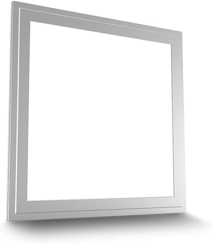 ENER-J 40W LED Ceiling Panel Light 600x600mm Square - Pack of 6 | 3600LM Super Bright 6000K Daylight Cool White | Flicker-Free Driver | Anti-UV Recessed Tile for Office, School & Commercial Use