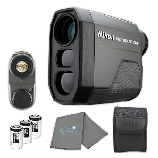 Nikon Prostaff 1000i Laser Rangefinder - 16663 Bundle with 3 CR2 Batteries and a Lumintrail Cleaning Cloth
