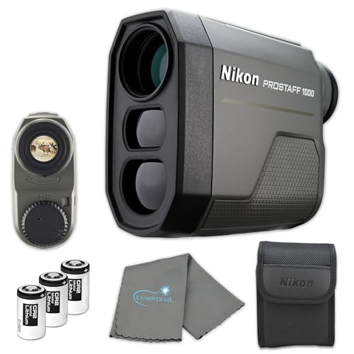 Nikon Prostaff 1000i Laser Rangefinder (16663) Bundle with 3 Extra CR2 Batteries and Lens Cleaning...