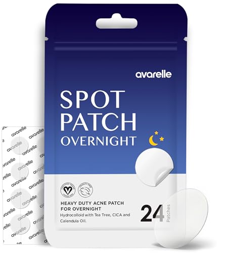 AVARELLE Spot Pimple Patches with Tea Tree Oil (24 Count)