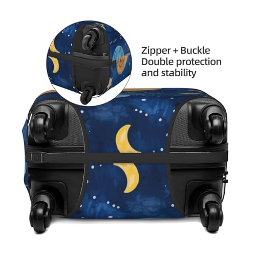 Planets And Stars1 Travel Luggage Covers - Elasticity Suitcase Covers Protector for Luggage 18-32 Inch3