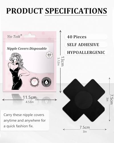 20 Pairs Nipple Covers For Women Disposable Cross Hypoallergenic Rave Party X Pasties Satin Breast Covers Stickers2