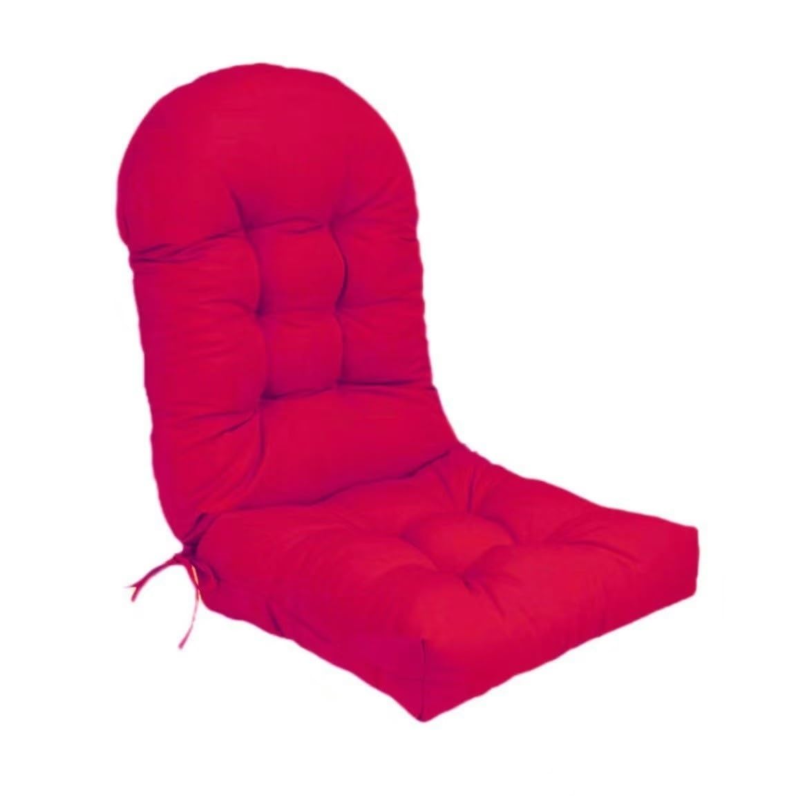 Hochlehner Auflagen Bequeme Liegen als Sitzauflagen für Outdoor-Möbel wasserdichte Polsterauflagen für Gartenmöbel Extra Dickes Sitzkissen für Adirondack Stuhl 110x50cm Grau(Pink,Set of 1)