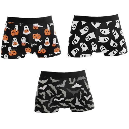 Men's Boxer Briefs Soft Comfort Breathable Trunk Underwear 3 Pack Gift Box