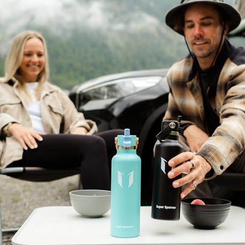Sparrow Insulated Water Bottle 34 oz FlipFlow Water Bottles with Straw - image 8