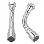 Kaoruo Faucet Sprayer Attachment Flexible Tap Extension Aerator 360 Degree ABS Whith Universal Connector for Kitchen Sink Cold Hot Water