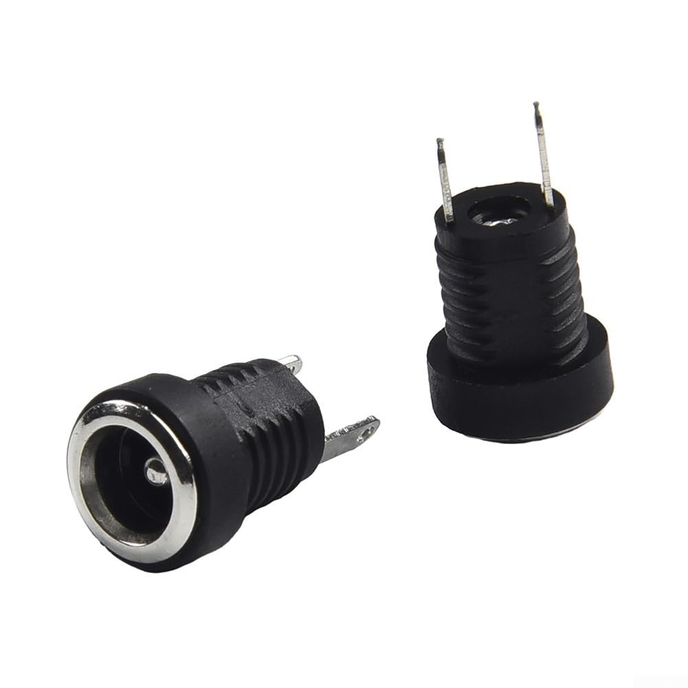 5 paia di connettori di alimentazione 12 V CC maschio femmina presa da pannello 5,5 x 2,1 mm lunghezza estesa per dispositivi elettronici tra cui strisce LED e CCTV