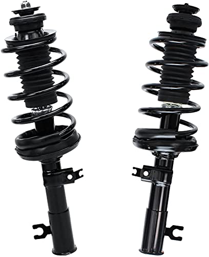 Image of Detroit Axle - Strut Shock for 2004-2011 Chevy Aveo Aveo5 2005-2008 Pontiac Wave 2009 2010 G3 2 Front Quick Install Ready Struts with Coil Spring Assembly 2 Rear Shock Absorbers Replacement