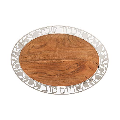 Tabla de cortar ovalada de madera EMANUEL miniatura 1