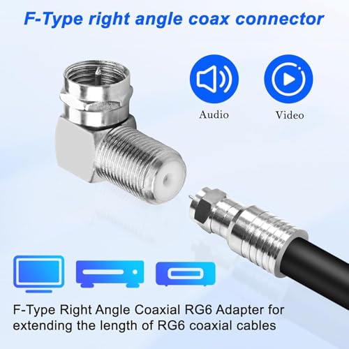 NETBOON-F-Male-to-F-Female-Right-Angle-Coax-Connector-90-Degree-75-Ohm-Adapter-for-Flat-Panel-Wall-Mounted-TVs-Satellite-Receivers-and-Wall-Plates-in-Tight-Spaces-Pack-of-2