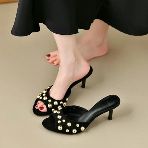 Fashion Sense Women Summer Open Toe Slippers Fashion Party Dress Shoes Ladies High Heel Slides2
