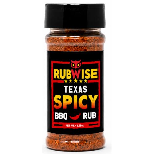 RubWise Texas Style Spicy BBQ Rub, No MSG Seasoning, 6.25 oz