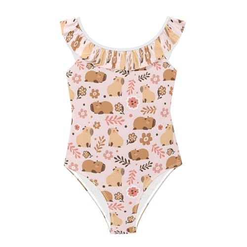 Bañador de una pieza para niñas de 3 a 6 años para playa y piscina