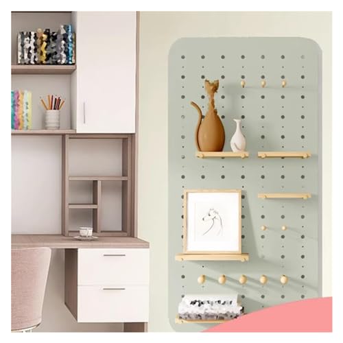 Kit d'organisation de panneau perforé mural en bois en forme d'arc esthétique et durable - 5