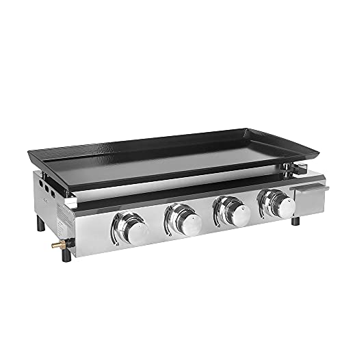 2. Distribuzione del calore: grande superficie di cottura in acciaio smaltato da 84 x 34 cm; cuoce il cibo in modo uniforme su tutta la superficie di cottura