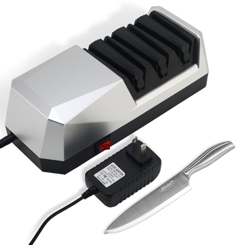 What are the proper steps used in sharpening a knife