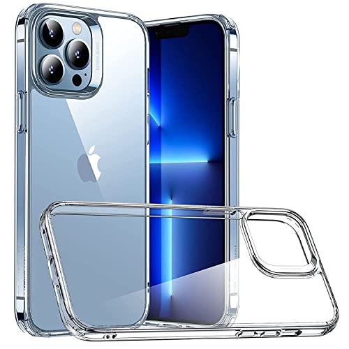 Image of Soft Flexible Silicone Back Cover Compatible with iPhone 13 Pro, Transparent Case